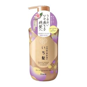 いち髪 ダメージリペア & カラーケア シャンプー ポンプ 本体 洗練されたレモン花と清らな桜三分咲きの香り 450mL