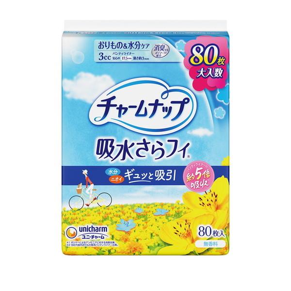 チャームナップ 吸水さらフィ 3cc 無香料 パンティライナー 17.5cm (軽い尿モレの方) 8...