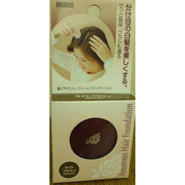 アモロス ヘアファンデーション ライトブラウン 5g