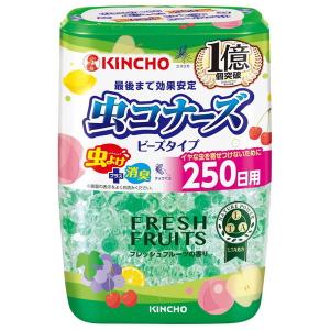 大日本除虫菊 金鳥 虫コナーズ ビーズタイプ フレッシュフルーツの香り 250日 360g
