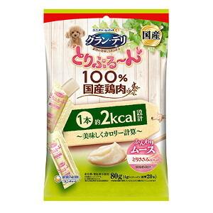 ユニチャーム　グラン・デリ　とりぷる〜ん美味しくカロリー計算　ムース　とりささみ　８０ｇ　24個セット｜at-tsuhan