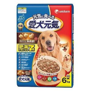 ユニ・チャーム   愛犬元気 肥満が気になる7歳以上用 ささみ・ビーフ・緑黄色野菜・小魚入り  6k...