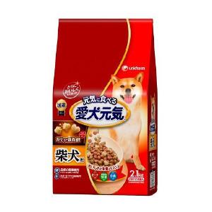 【送料無料】ユニ・チャーム 愛犬元気　柴犬用ビーフ・緑黄色野菜・小魚入り2.1kg　4520699693032｜at-tsuhan