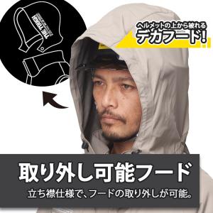 空調風神服 夏用 半袖 ブルゾン 裏チタン フ...の詳細画像5