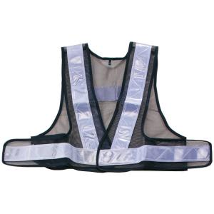 作業服 ベスト 作業着 反射テープ ショート丈 安全ベスト 紺 シルバー 反射テープ 762-60 道路工事 ガードマン 誘導員 工事現場 夜光ベスト