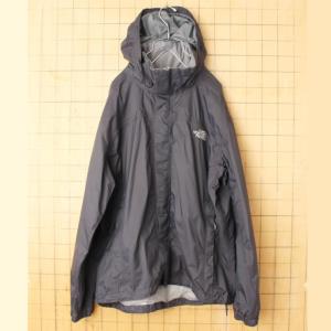 THE NORTH FACE ノースフェイス HYVENT ジップアップ ナイロン ジャケット ブラック メンズM マンパ アウトドア アメリカ古着｜ataco-garage