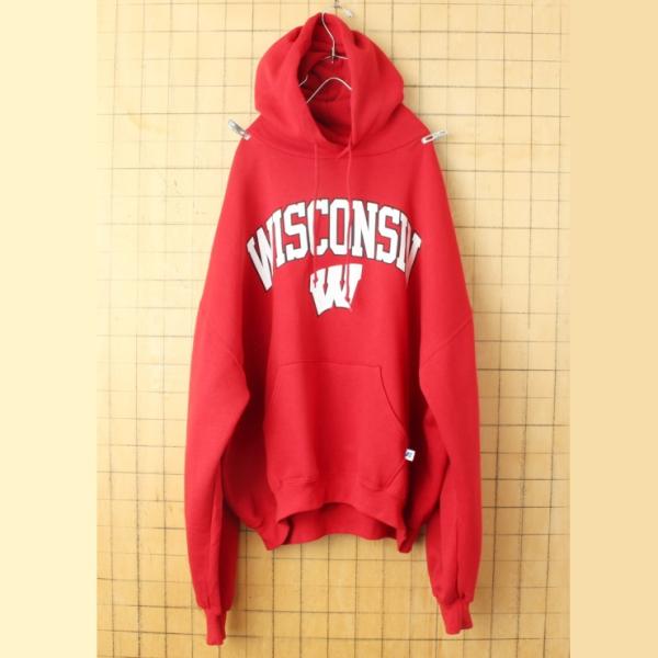 ビッグサイズ 90s 00s USA RUSSELL ATHLETIC WISCONSIN プリント...