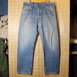 USA製 古着 Levis リーバイス 501 ジーンズ デニム パンツ ブルー W38 ss3｜ataco-garage