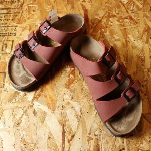 BIRKENSTOCK ビルケンシュトック Betula ドイツ製 古着 エンジ レッド コンフォート サンダル 24.5cm｜ataco-garage