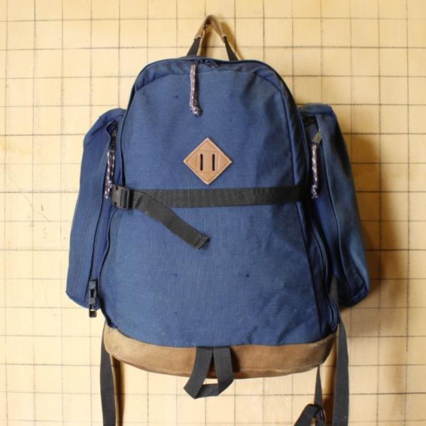 80s 90s USA製 JANSPORT ジャンスポーツ リュックサック ネイビー ブルー  アウ...