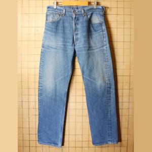 90s USA製 Levis リーバイス 501xx ブルー ジーンズ デニム パンツ W34 青 アメリカ古着 062321ss158｜ataco-garage