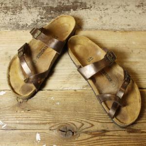 BIRKENSTOCK ビルケンシュトック サンダル 26.5cm Mayari マヤリ レギュラー ドイツ製 ブラウン 古着 070220ss83｜ataco-garage