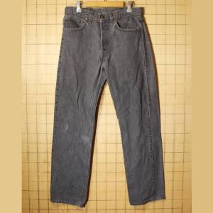 USA製 Levis リーバイス 501 ブラック  ジーンズ デニム パンツ W32 黒 古着｜ataco-garage