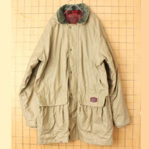 70s 80s USA製 Woolrich ウールリッチ レイン コート メンズM ベージュ アウトドア ジャケット アメリカ古着｜ataco-garage