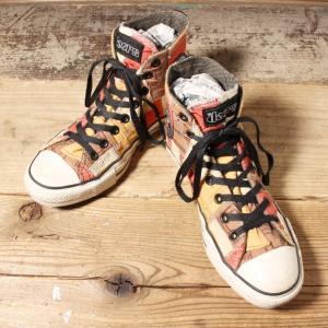 CONVERSExDOORS CHUCK TAYLOR ALLSTAR Hi コンバース オールスター ハイカット パッチワーク スニーカー シューズ 25.5cm アメリカ古着｜ataco-garage