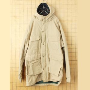 80s 90s USA製 Woolrich ウールリッチ マウンテンパーカー ジャケット ベージュ メンズL ウールライナー アメリカ古着｜ataco-garage