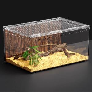 爬虫類用飼育ケージ 飼育 爬虫類ケージ 透明 ...の詳細画像3