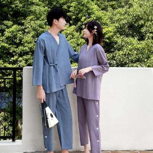 送料無料 介護パジャマ 甚平 患者衣 上下 メ...の詳細画像2