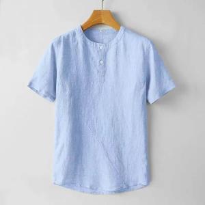 麻tシャツ メンズ 半袖 リネンTシャツ 無地...の詳細画像4