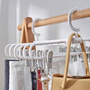 2本セット 多機能ハンガー 洋服収納 6連 ズ...の詳細画像4