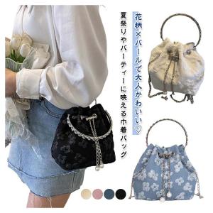 バッグ 浴衣 斜めかけ 2way パール 甚平...の詳細画像5