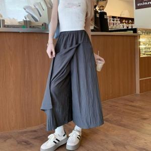パンツスカート スカートパンツ 無地 スカンツ...の詳細画像4