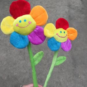 6本セット スマイルフラワー ぬいぐるみ花 ブ...の詳細画像2