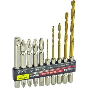 #3 SUN ドライバービットセット 10pc UP