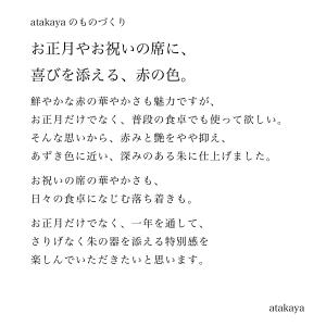 雑煮椀 蓋付き 4.6寸 朱 赤 朱色 1客 ...の詳細画像3