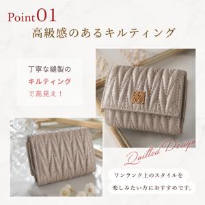 財布 レディース 三つ折り ミニ財布 折りたた...の詳細画像4
