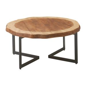桜屋工業 銘木調 DAY CHERRY 丸テーブルLT-53-75 桜屋工業 銘木調 DAY CHERRY 丸テーブルLT-53-75 リビングテーブル LT