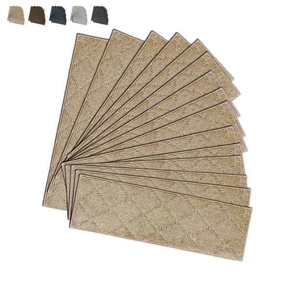 階段マット ふわピタ 15枚入 22x70cm カキウチ