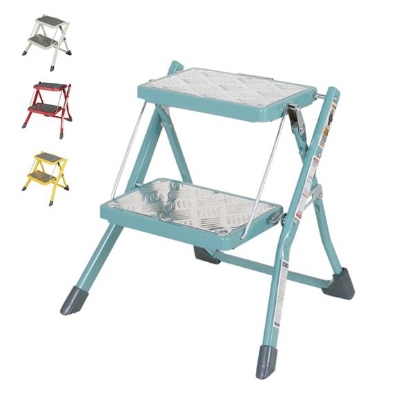 脚立 折りたたみ式 FOLDING 2-STEPS LADDER 幅490x奥行440x高さ485m...