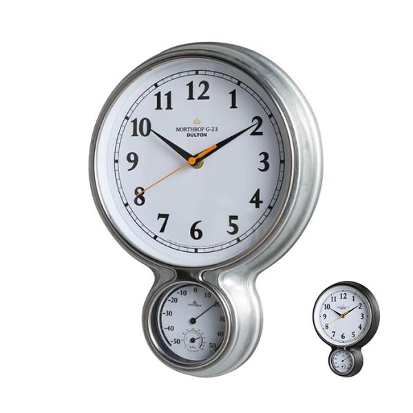 時計 温湿度計 ウォール クロック ノースロップ G-23 幅230x奥行50x高さ320mm ダル...