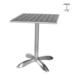 DULTONダルトンアルミアウトドアテーブルインダストリアル家具アメリカン DULTON（ダルトン） ALUMINUM CAFE TABLE SQUARE アルミニウム カフェ