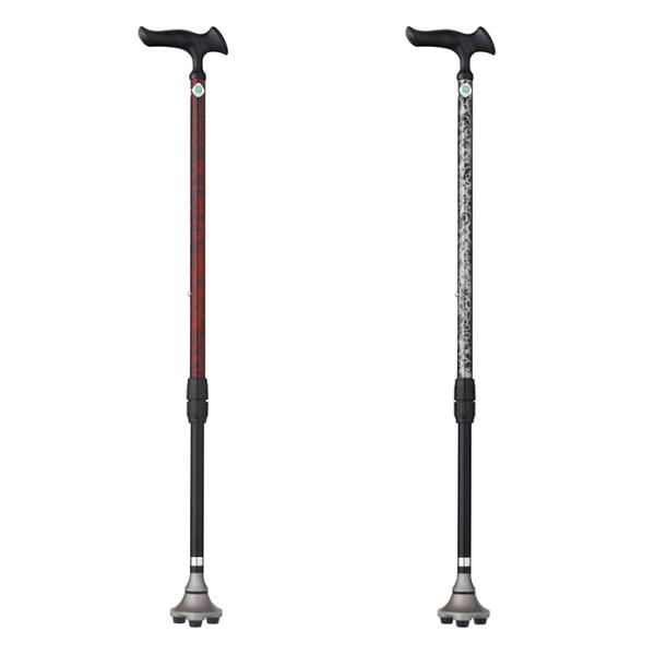 杖 ステッキ かるがも 3ポイント 日本製 約70.0〜92.5cm フジホーム