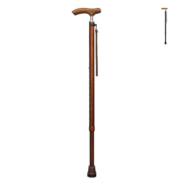 杖 スレンダーネックステッキ 伸縮 約73.0〜95.5cm フジホーム