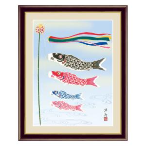 アート 額絵 赤富士 鈴村 秀山 本紙サイズ F4(約31x23cm) 額サイズ