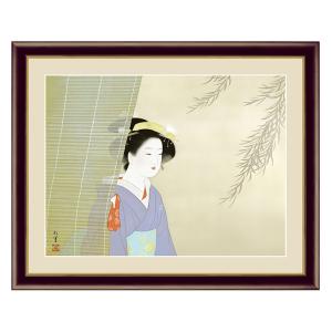 アート 額絵 桃 種田 山頭火 本紙サイズ F4(約31x23cm) 額サイズ