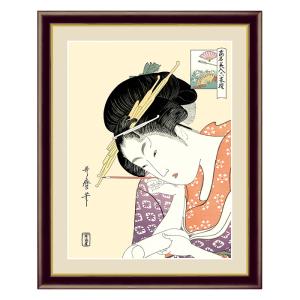 アート 額絵 神奈川沖浪裏 葛飾 北斎 本紙サイズ F4(約31x23cm) 額