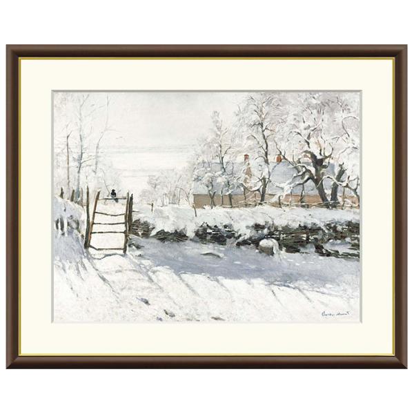 額絵 カササギ クロード・モネ 61x49.5cm 三幸