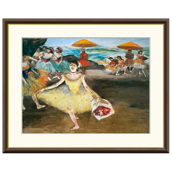 額絵 花束を持ち挨拶する踊り子 エドガー・ドガ 61x49.5cm 三幸