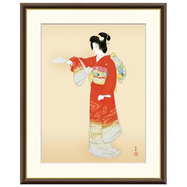 額絵 序の舞 上村松園 42x34cm 三幸