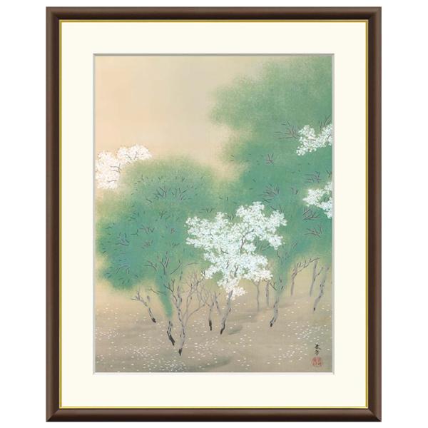 額絵 春色 菱田春草 61x49.5cm 三幸