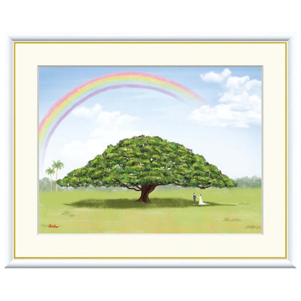 額絵 モンキーポッド 鈴木みこと 61x49.5cm 三幸