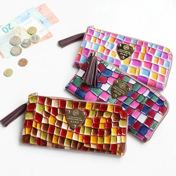 ATAO公式 limo(リモ)ヴィトロ ステンドグラスレザーの元祖L字長財布 アタオ 秋財布 長財布...