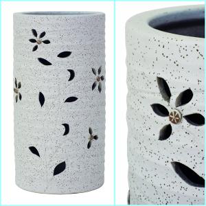 アンティーク 陶器製 花柄 フラワー 傘立て 笠立て アンブレラスタンド アンティーク 陶器製 花柄 フラワー 傘立て 笠立て アンブレラ