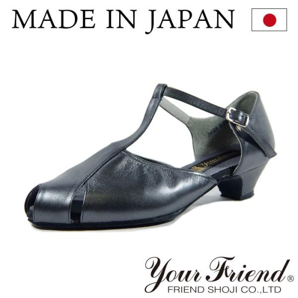 社交ダンスシューズ 女性兼用シューズ [モダン＆ラテン] FK-FS3020-BK 【黒メタリック】...