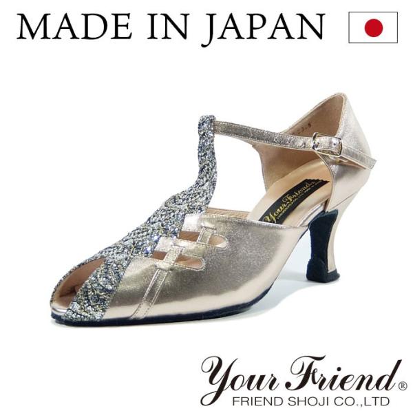 社交ダンスシューズ 女性兼用シューズ [モダン＆ラテン] FK-FS7030-BG 【ベージュサティ...