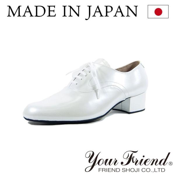 社交ダンスシューズ 男性兼用シューズ [モダン＆ラテン] MK-FS0020-WP 【白パール】【日...